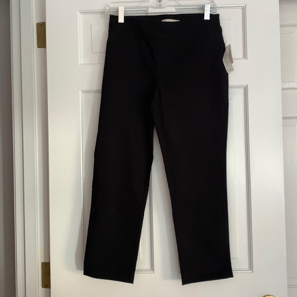 NWT Talbots black cropped pant